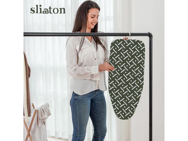 Slieton Tabletop Ironing Board 12'x29' Compact Portable Ironing Board with Thick Felt Padding, Heat Resistant Cover, Stainless Steel Legs,...
