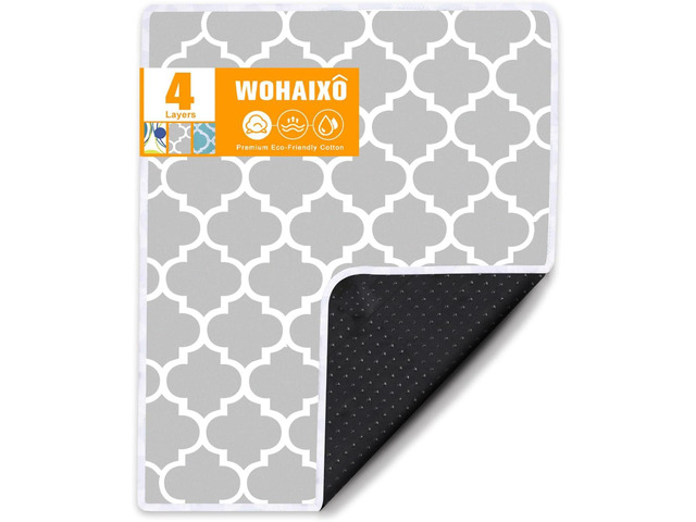 Ironing Mat, Portable Ironing Pad, 28 x 24 inch Ironing Mat for Table Top of Washer, Dryer, Table Top, Countertop, Silincoe Coating and Scorch...