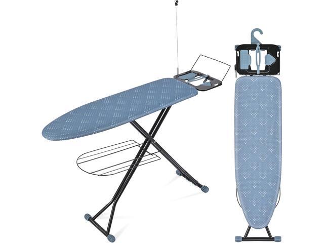 APEXCHASER Ironing Board, Iron Board with Bottom Storage Tray, Heat & Scorch Resistant Fabric, Cord Holder, Ironing Boards with Iron Rest, 7...