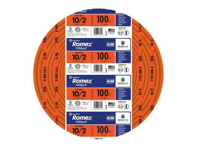 Southwire #28829023 100' 10/2 NMB W/G Cable