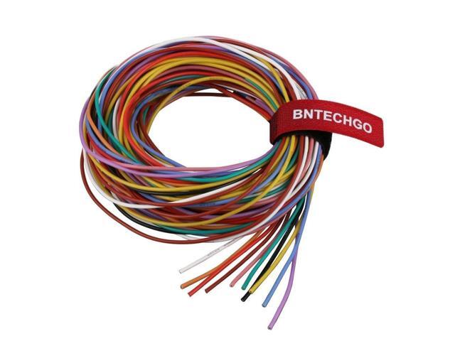BNTECHGO 20 Gauge Silicone Wire Kit 10 Color Each 10 ft Flexible 20 AWG Stranded Tinned Copper Wire