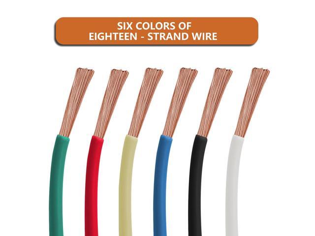 Wamarin 12 Gauge Wire Combo, 6 Colors, 100ft Rolls (600ft Total) - Durable Copper Clad Aluminium, Ideal for Heavy-Duty Auto & Home Projects, Insulated