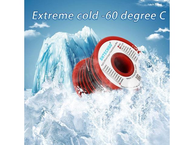 BNTECHGO 30 Gauge Silicone Wire Spool Red and Black Each 50ft 2 Separate Wires Flexible 30 AWG Stranded Tinned Copper Wire