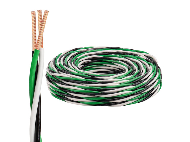 12 AWG THHN Wire 25FT 3-Color Set (Black/White/Green) Stranded Copper, Pre-Twisted Conductors, THHN/THWN-2 Rated, 600V, Nylon Jacket for Conduit,...
