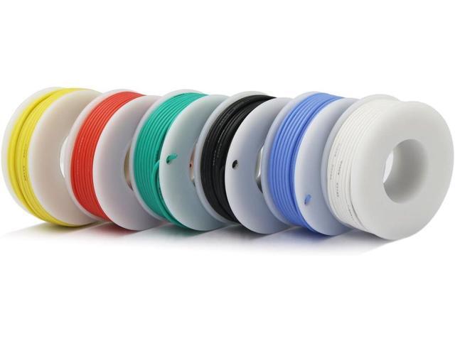 CBAZY Hook up Wire Kit (Stranded Wire Kit) 18 Gauge Flexible Silicone Rubber Electric Wire 6 Colors 16.4 feet Each 18 AWG