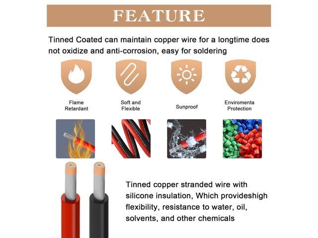 20 AWG Silicone Electrical Wire,THUN-CT Electrical Wire Kit 6 Colors (20ft Each),Tinned Copper Wire, 20 Gauge Stranded Hook Up Wires Kit