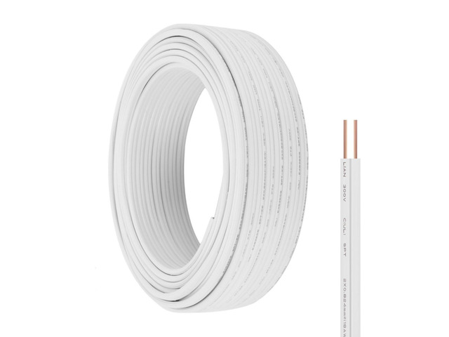 18 Gauge Wire 2 Conductor Electrical Wire SPT-1 50Ft 18/2 Low Voltage 18 AWG Flexible Wire Extension Cord Stranded Tinned Copper Wire for Lamp...