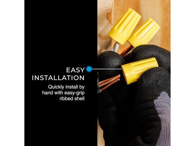 IDEAL Electrical 30-074J Wire-Nut Wire Connector (175 Jar), Yellow