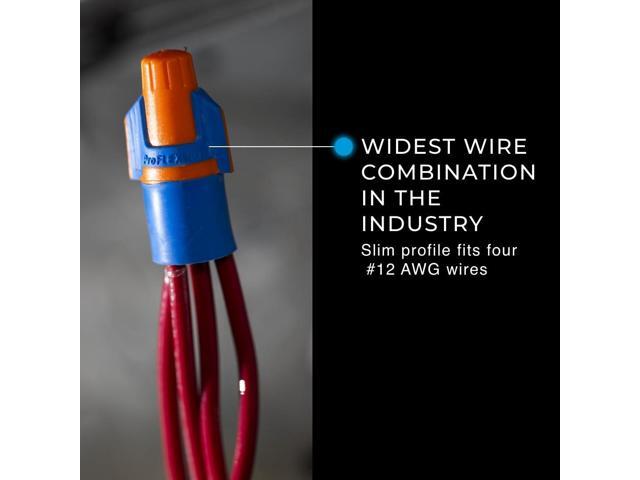 IDEAL Electrical Twister ProFLEX Mini (30-343) Orange/Blue Wire Connector, Box of 100 Compact Twist-On Wire Nuts for 22 to 12 AWG with Comfort...