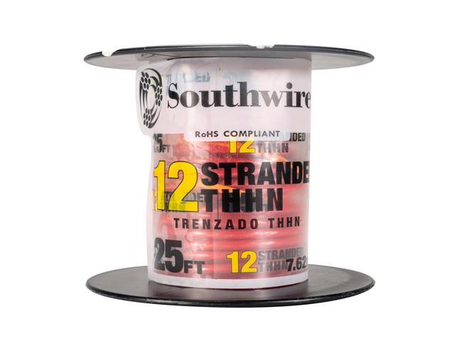 Southwire 15 ft. 12/3 Black/White/Green Solid CU THHN Tri-Wire
