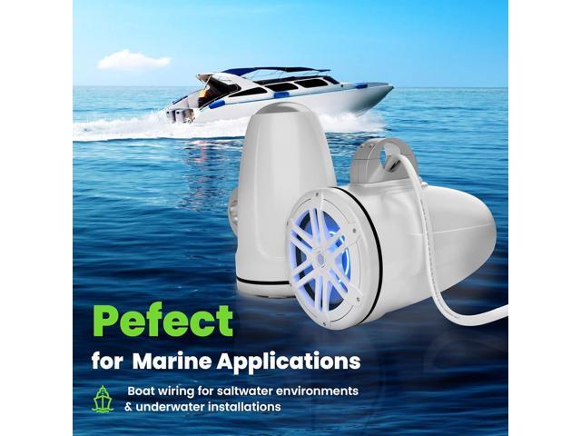 GEARit 12 Gauge Marine Wire, 12/2 AWG (50ft) Marine Grade Tinned Copper Oxygen Free, Duplex 2-Conductor Insulated Red & Black Electrical Cable for...