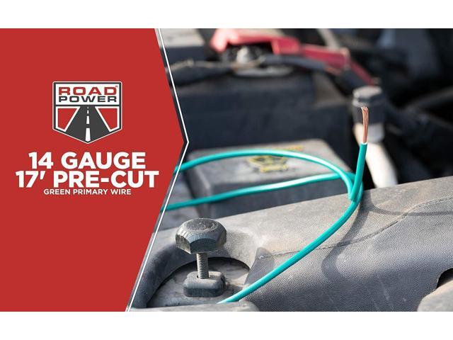 Coleman Cable 56421933 14 Gauge Automotive Copper Wire; Green; 17'