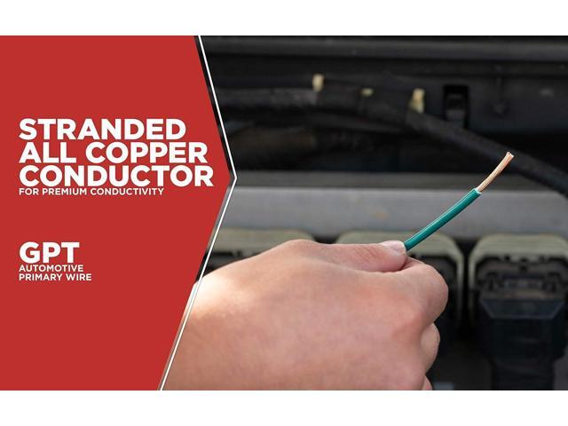 Coleman Cable 56421933 14 Gauge Automotive Copper Wire; Green; 17'