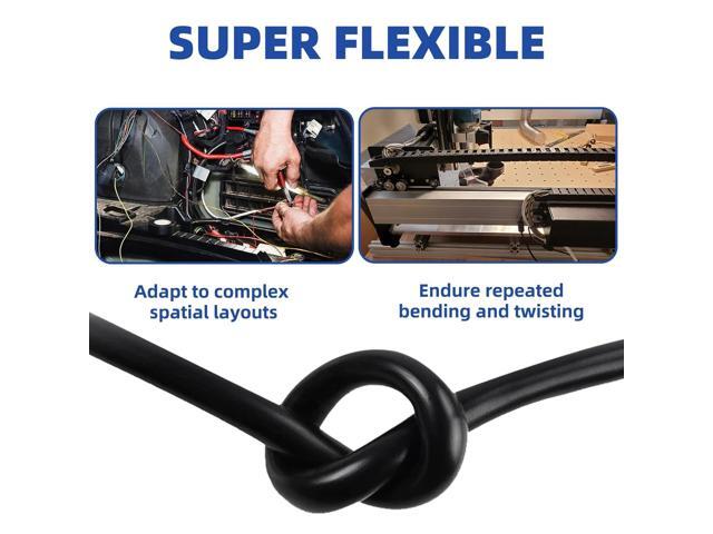 20 Gauge 100% Pure Copper 2 Conductor Flexible Shielded Wire 50FT, UL2464 20AWG 2 Core EMI/RFI Shielding Shielded Cable for Automotive, 3D...