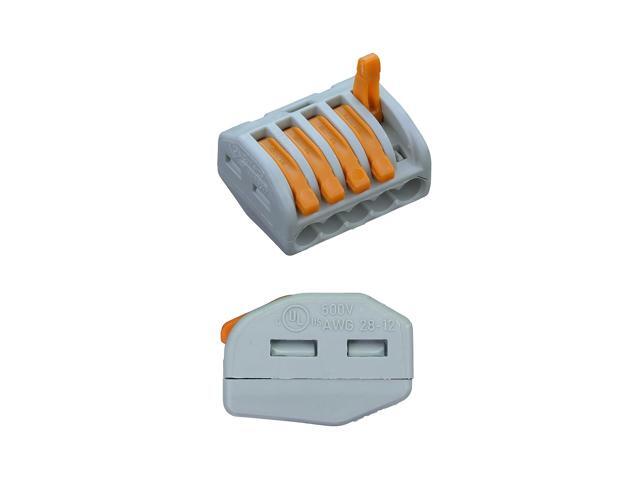 Wago 222-415 LEVER-NUTS 5 Conductor Compact Connectors 40 PK