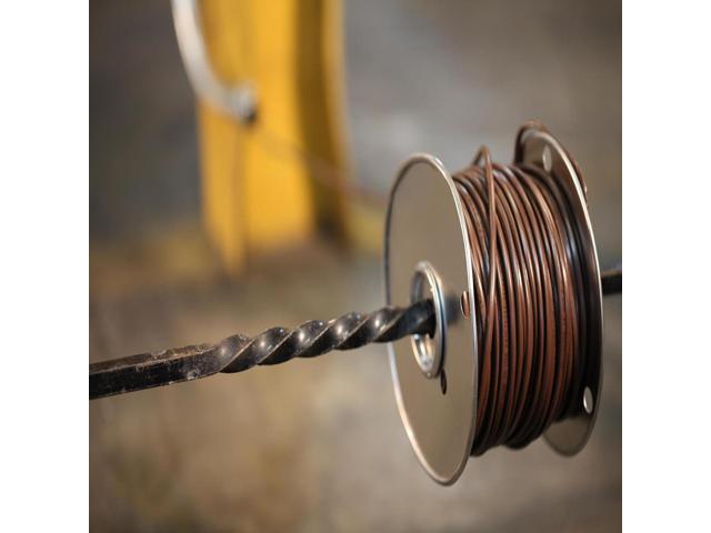 Woods Southwire 64162122 2 Conductor 18/2 Thermostat Wire; 18-Gauge Solid Copper Class 2 Power-Circuit Cable; Brown