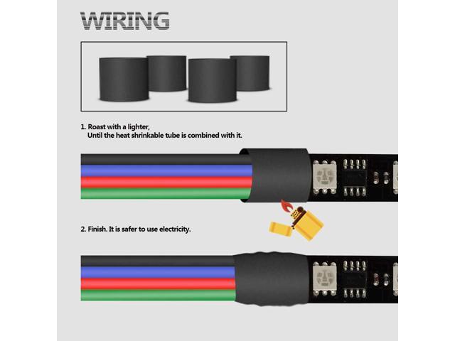 LEADTOPS 100ft(30m) 22AWG 4pin LED RGB Extension Cable Electrical Wire 22 Gauge 4 Conductor Wire Line Cord for RGB LED Strip 5050 3528