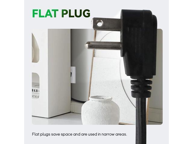 EP 6 Ft Heavy Duty Appliance Extension Cord - 14 Gauge 3 Prong Grounded Cable Wire, Ideal for Air Conditioners, Refrigerators, Microwaves, Washing...