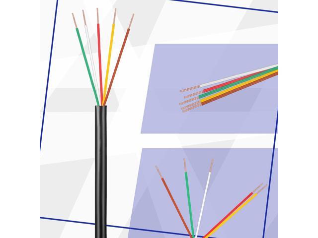 Hoolerry Solid Sprinkler System Wire 18 Gauge Irrigation Wire with UV Resistant PVC Jacket Sprinkler Cable for Underground Irrigation Field Central...