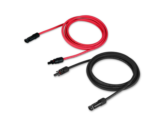 TEMCo Solar Panel Extension Cable 8 AWG 10 Ft Red + 10 Ft Black w/Staubli MC4 Connectors