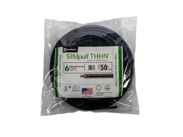 Southwire 50 ft. 6 Red Stranded CU SIMpull THHN Wire