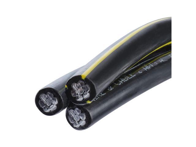 NASSAU ELECTRICAL SUPPLY 55' Stephens 2 2 4 Triplex Aluminum URD Direct Burial Cable Wire XLP USE