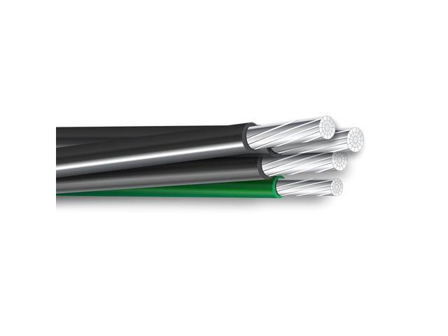 NASSAU ELECTRICAL SUPPLY 50' 4/0-4/0-2/0-4 Aluminum Mobile Home Feeder Cable 600V