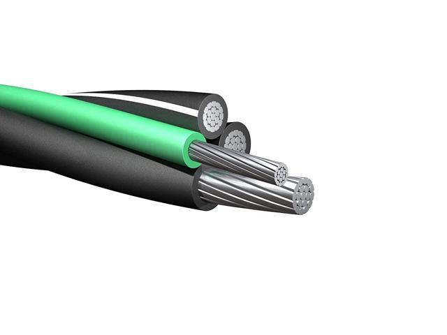 NASSAU ELECTRICAL SUPPLY 50' 4/0-4/0-2/0-4 Aluminum Mobile Home Feeder Cable 600V