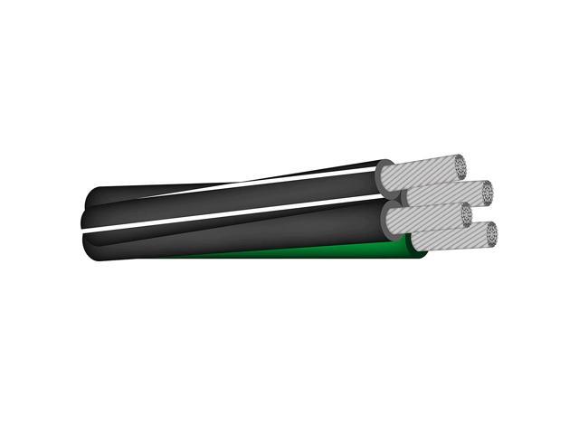 NASSAU ELECTRICAL SUPPLY 50' 4/0-4/0-2/0-4 Aluminum Mobile Home Feeder Cable 600V