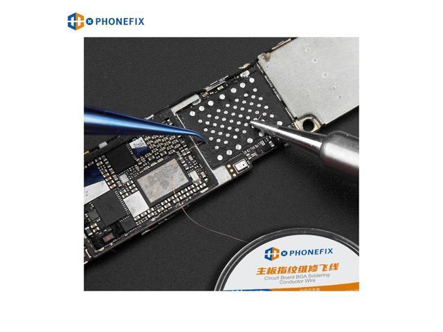 Insulated 0.02mm 120M Phone Motherboard Fingerprint Jump Wire Soldering Pure Copper Conductor Wire for Phone PCB BGA Soldering Repair