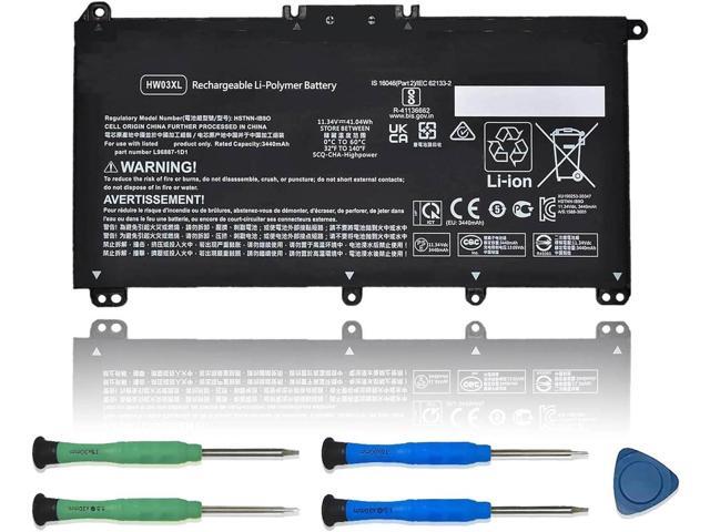 HW03XL HSTNN-IB9O Laptop Battery Replacement for HP Pavilion 15-EG 15-EH 15-EG0XXX 15-EH0XXX 15-EG1025CL 15-EG1053CL 15-EG1073CL 15-EH1254NG Series...