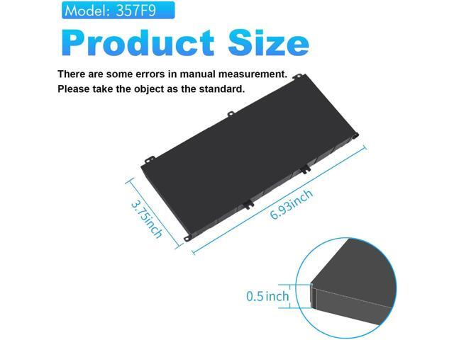 74Wh 357F9 Battery for Dell Inspiron 15 7000 Gaming 15 7559 i7559 i7559-5012GRY 7557 i7557 i5577-7342blk-pus 5577 7567 5576 7566 INS15PD Series...