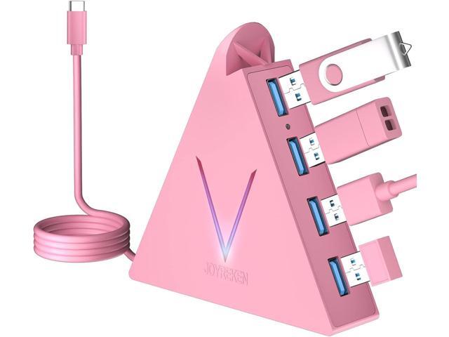 USB C Hub, Type C to 4 USB 3.0 Ports with 2 FT Extension Cables,Thunderbolt to USB Hub Adapter for iPad Pro/Air, MacBook Pro, Mac mini, iMac,...