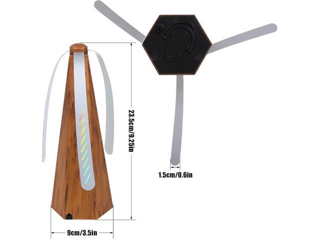 3 PCS Fly Fan for Tables Fan Fly Portable Wood Grain Table Fan,for Outdoor