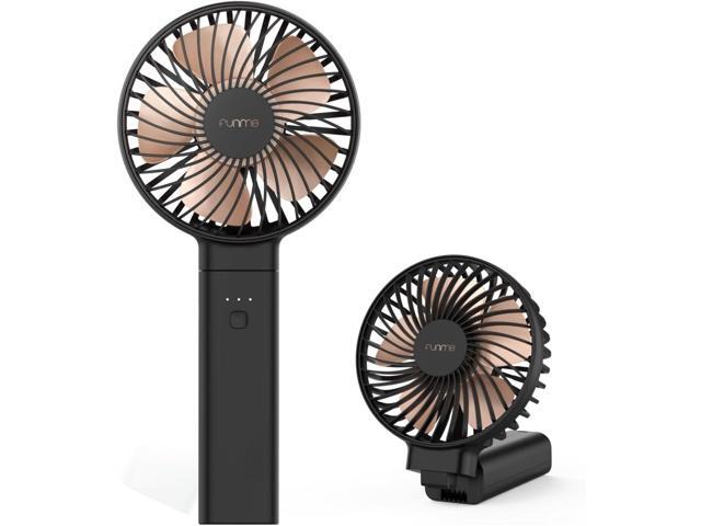 Handheld Fan, Funme Hand Fan 5000 Battery Quiet Strong Wind [20 Hour/4 Speeds/Unique One Touch Power Off/Easy Clean] Foldable Powerful Cooling...