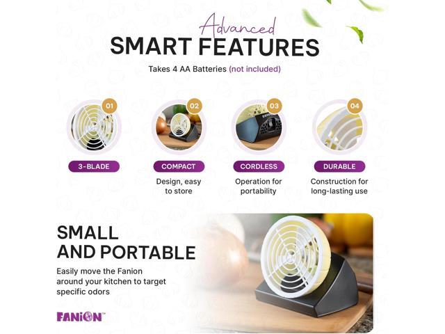 Fanion Cordless Kitchen Prep Fan - Portable for Cutting Onions Without Tears - Cute Onion-Shaped Fanion for Comfortable Cooking & Meal Preparation...