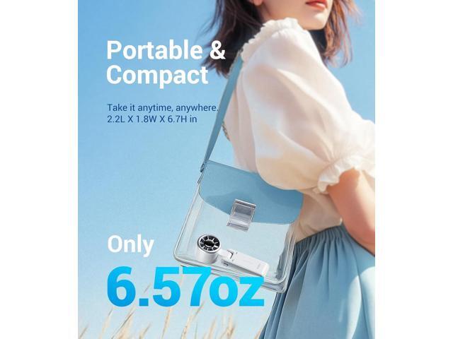 Diveblues Portable Handheld Turbo Fan, 5 Gear Wind, Battery Operated, Up to 12 Working Hours, 3 IN 1 Hand Fan with Air Turbo Tech Cooling Fan for...