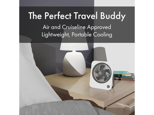Desk Fan, Rechargeable Battery Powered Mini Fan with Sleek Design, Portable and Quiet Operation, Ideal for Office or Home Use, Compact and...