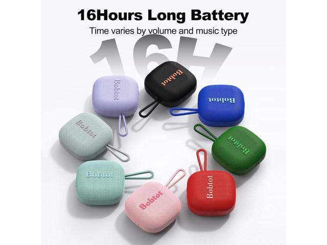 Bobtot Portable Bluetooth Speakers Wireless - IPX7 Waterproof Shower Speaker with 16 Hours Playtime, Loud Stereo Sound, TWS, Built-in Mic, Mini...