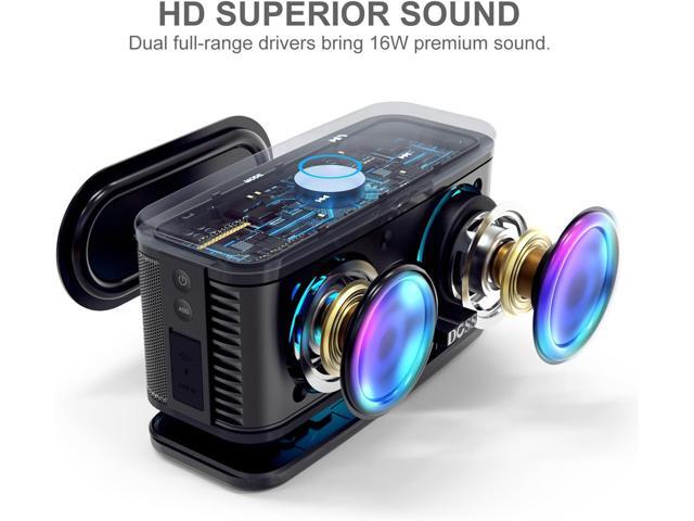 DOSS SoundBox Plus Bluetooth Speaker with Superior Sound, Bluetooth 5.0, Wireless Stereo Pairing, Built-in Mic, 20H Playtime, Portable for Hking,...