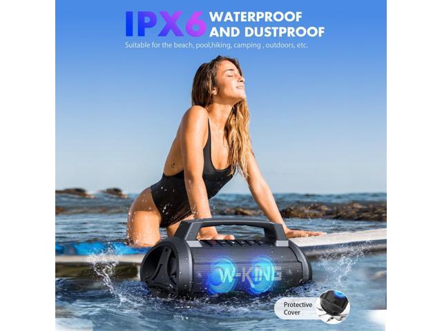 W-KING Portable Speakers Bluetooth Wireless, 120W Max Loudest Bluetooth Speaker, IPX6 Waterproof Outdoor Speaker with 70W Deep...