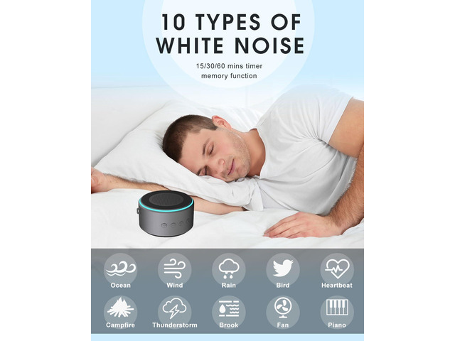 Men Him Husband Dad Gifts from Daughter Son Wife, Cell Phone Stand with Wireless Bluetooth Speaker, Tech Gadget Adjustable Detachable White Noise...