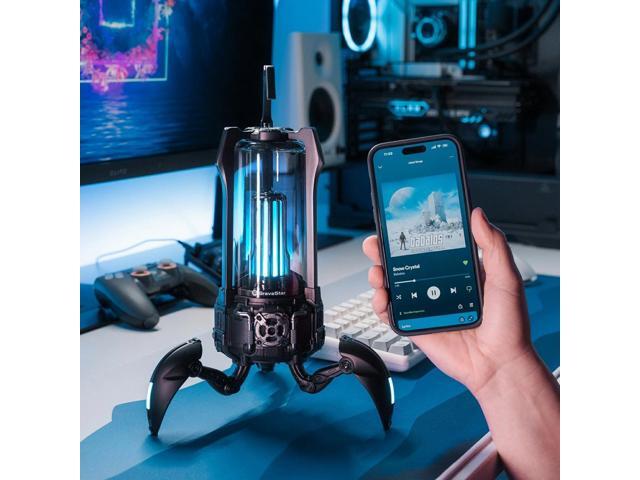 GravaStar Supernova Portable Bluetooth Speaker, LED Table Lamp Speaker, 9H Playtime, TWS Pairing, Wireless Speakers fo Party/Outdoor/Camping/Gifts