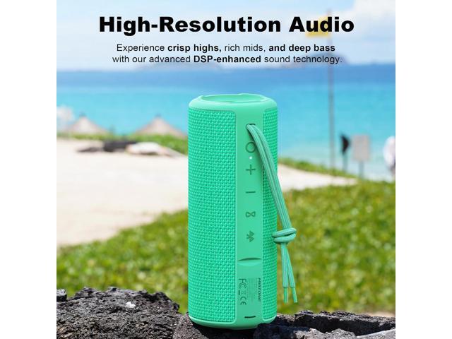 MIATONE Boombox Portable Bluetooth Speaker Gifts for Her Him Women Men - Green