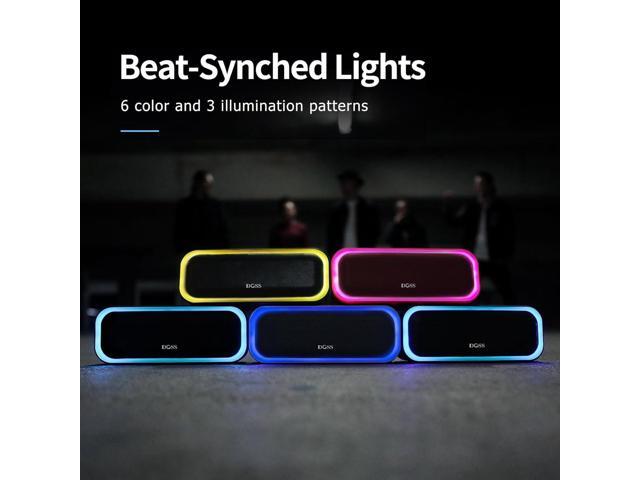 DOSS SoundBox Pro Bluetooth Speaker with 20W Stereo Sound, Active Extra Bass, 20H Playtime, IPX6 Waterproof, TWS Pairing, Multi-Colors Lights,...