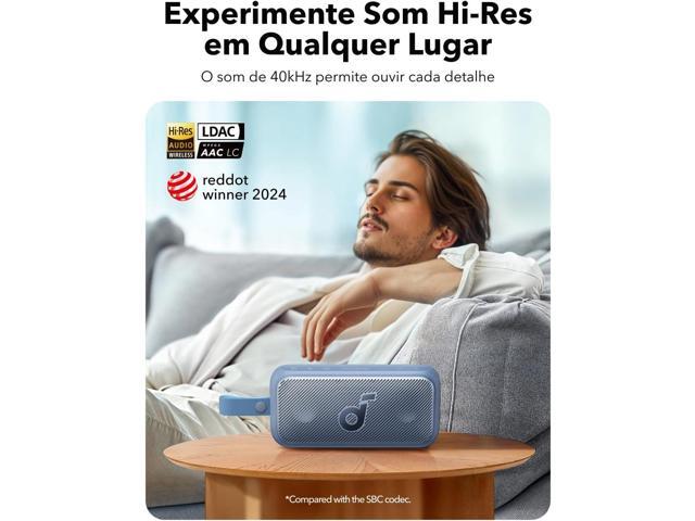 Soundcore Motion 300 by Anker, Bluetooth Speaker, Wireless Hi-Res Portable Speaker, IPX7 Waterproof, BassUp, Bluetooth 5.3, 30W Stereo Sound, 13H...