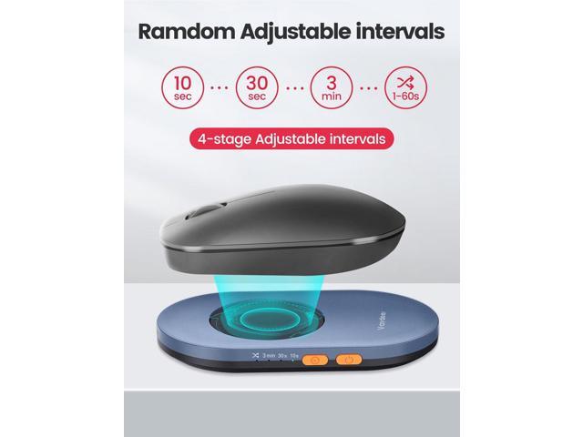 Vaydeer Ultra Slim Mouse Mover, Air 3 Mouse Jiggler with Adjustable Interval Timer, Undetectable & Noiseless, Simulates Realistic Mouse Movement,...