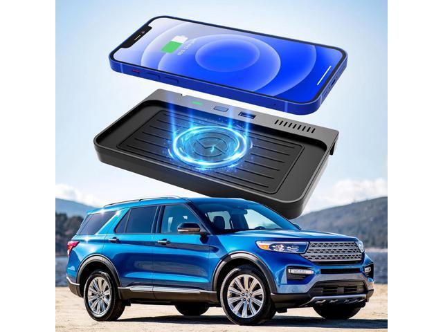 CreekT Wireless Car Charger for Ford Explorer Center Console Accessories 2024 2023 2022 2021 2020, with USB Ports Compatible Wireless Charging Pad...
