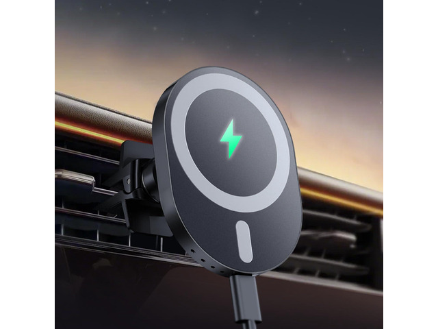 AOUXSEEM for MagSafe Car Charger Mount,15W Fast Charging,20xN55 Magnets,Car Phone Holder Wireless Car Charger Magnetic Phone Holder for iPhone...