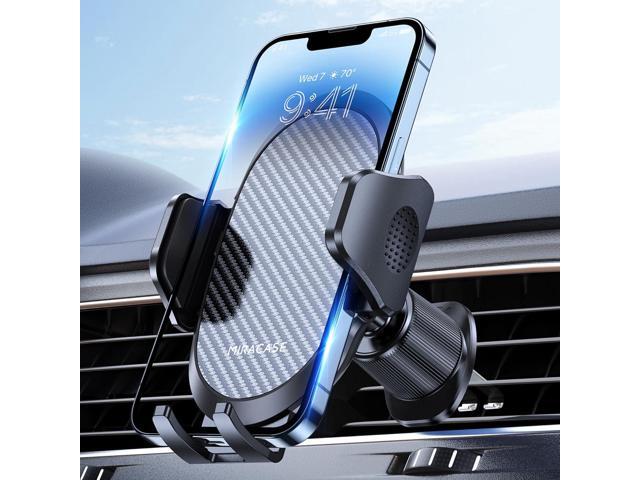 Miracase Phone Holders for Your Car with Metal Hook Clip, Air Vent Cell Phone Stand Car Mount, Universal Automobile Cradle Fit for iPhone Android...